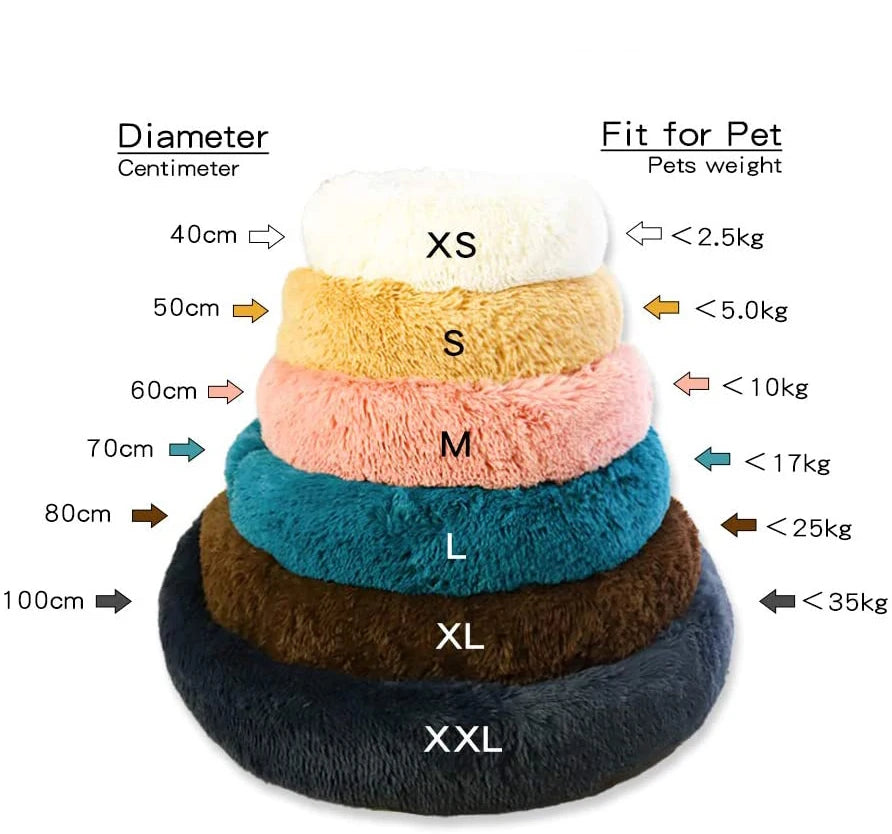 Super Soft Dog Bed Plush Cat Mat Dog Beds For Large Dogs Bed Labradors House Round Cushion Pet Product Accessories