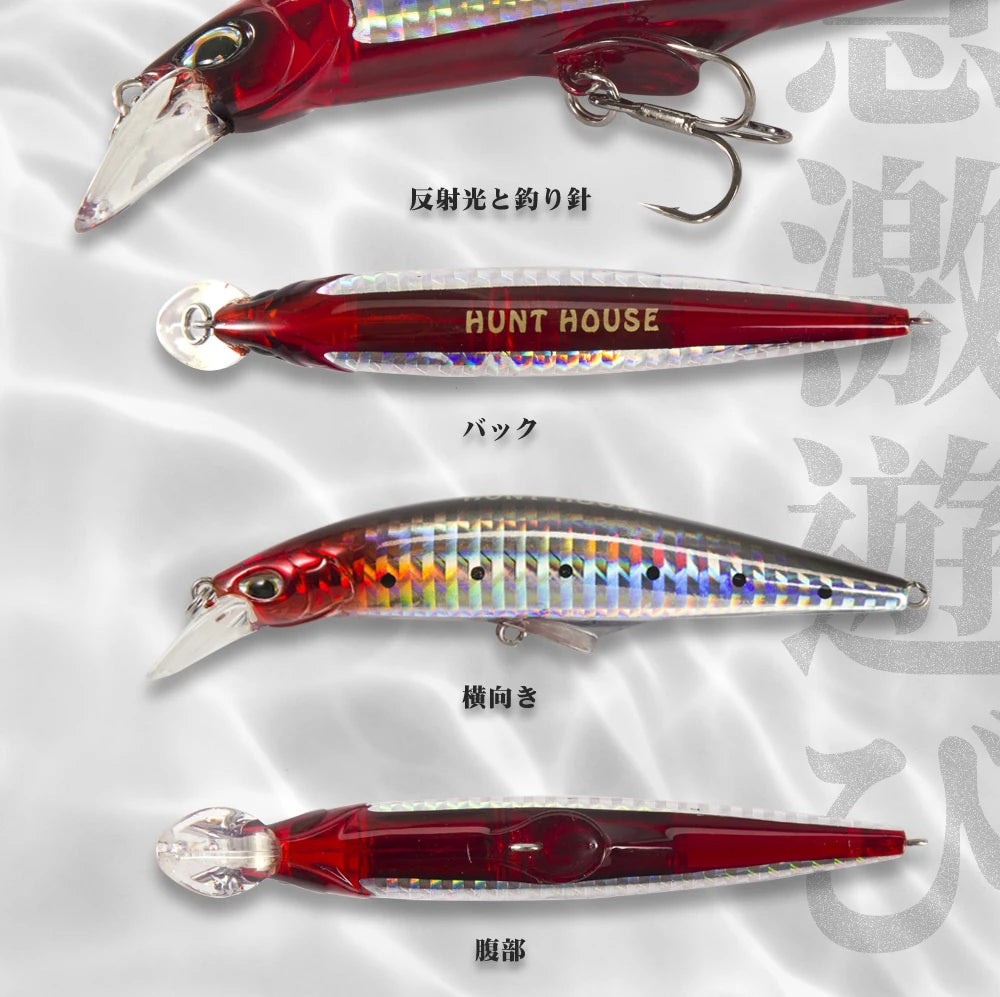 Hunthouse Sinking Minnow Fishing Lure Saltwater Small Hard Bait 95mm/28g 120mm /41g Artificial Mini Swimbait Leurre Pesca