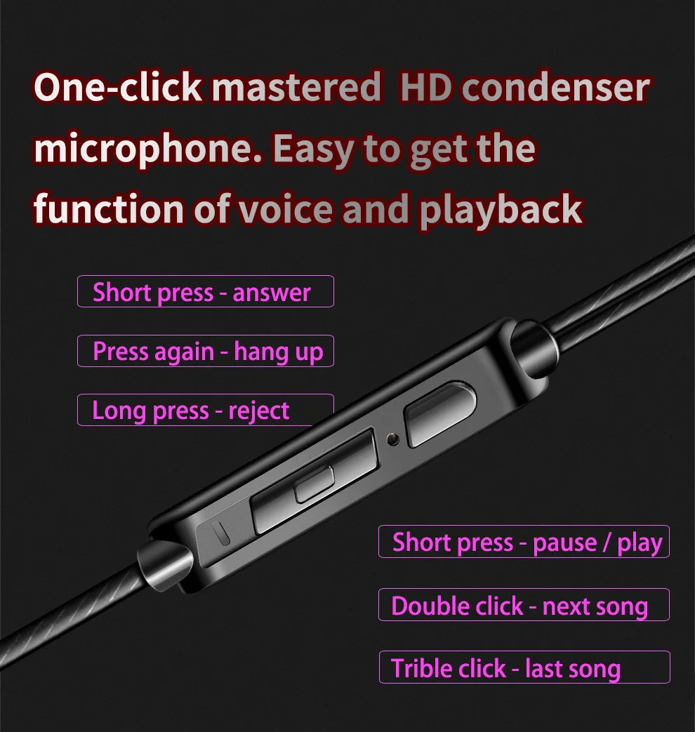 QKZ AK6 3.5mm Wired Headphones Copper Driver Stereo HiFi Earphone Bass Earbuds Music Running Sport Headsets Games Earphones