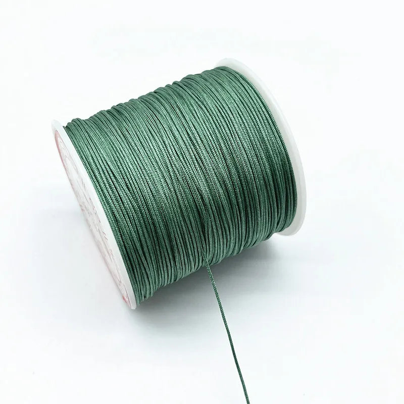 100M/Roll 0.8mm Nylon Cord Thread Chinese Knot Macrame Cord Bracelet Braided String DIY Tassels Beading Shamballa String Thread