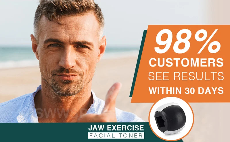 Jaw Exerciser Fitness Face Masseter Double Chin Remover Silica Gel Face Fitness Ball Facial Muscles Trainer Jawline Simulator