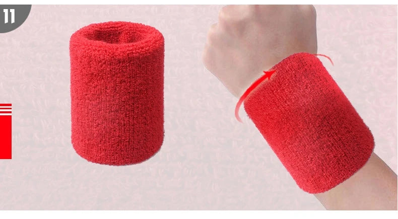 2Pcs Sport Wristbands + 1Pcs Headband Towel Sweatband Set For Yoga Basketball Tennis Fitness Run Head Band Wrist Brace Protector
