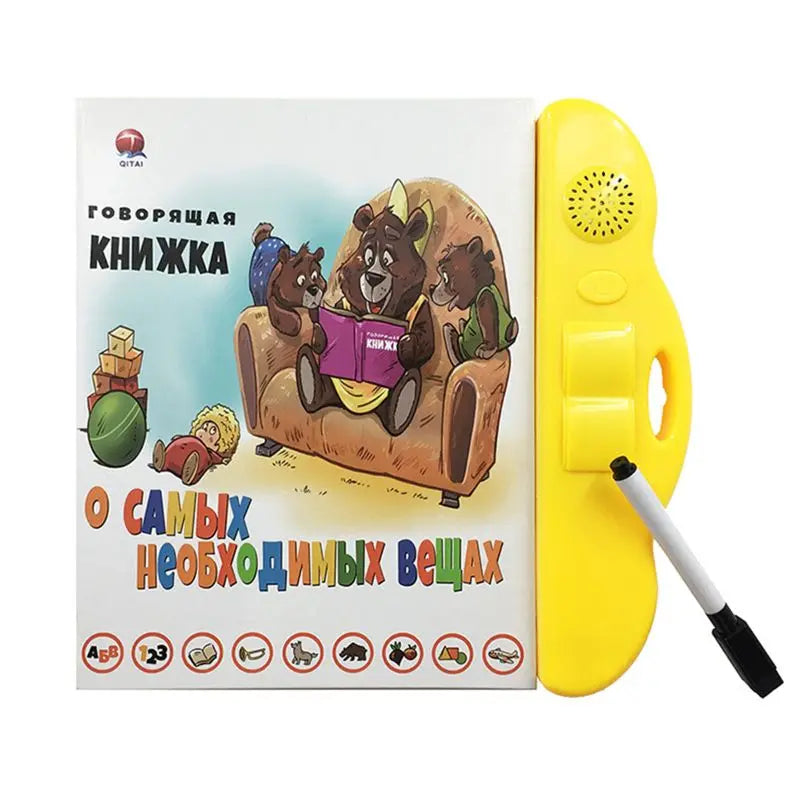 Russian Electronic Sound Book for Toddlers Educational Book Toy Kid Russian Language Reading Interactive books for Children