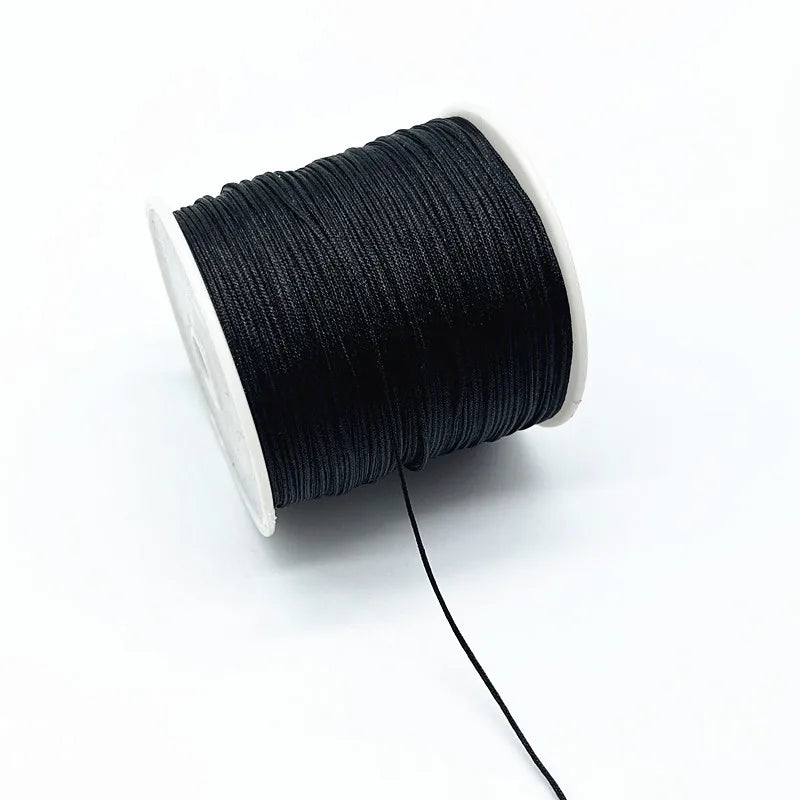 100M/Roll 0.8mm Nylon Cord Thread Chinese Knot Macrame Cord Bracelet Braided String DIY Tassels Beading Shamballa String Thread