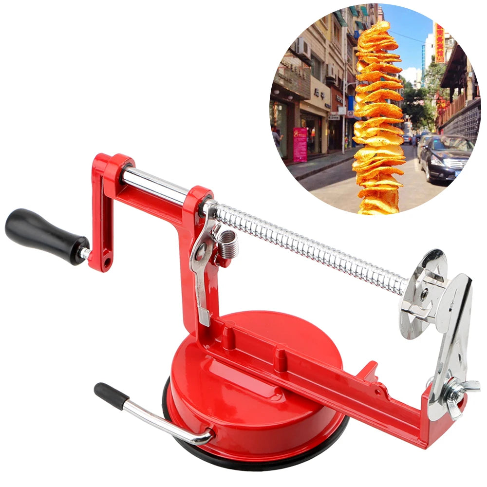 Twisted Potato Apple Slicer Vegetable Spiralizer Stainless Steel Manual Spiral French Fry Cutter Cooking Tools