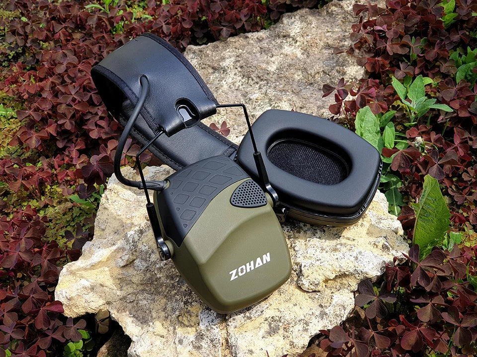 ZOHAN Electronic Shooting Ear Protection Sound Amplification Anti-noise Earmuffs Professional Hunting Ear Defender Outdoor Sport