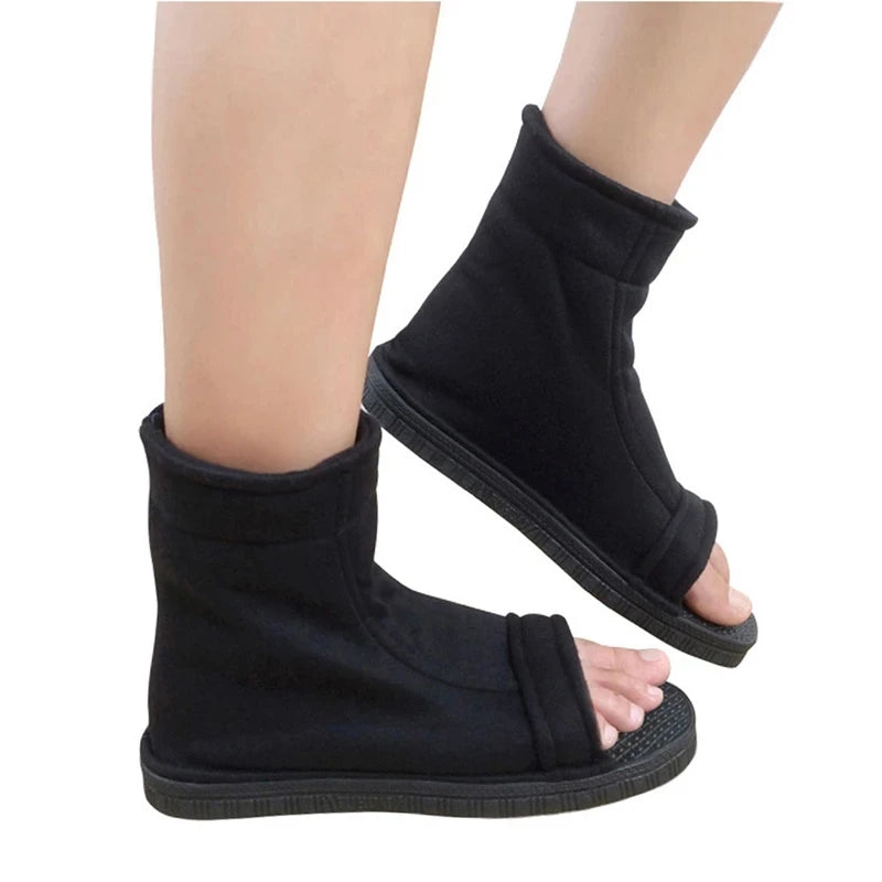 Japan Anime Cosplay Shoes Men Women Black Blue White Cotton Soft Sandals Boots Halloween Costume Christmas Party Shoes Footwear