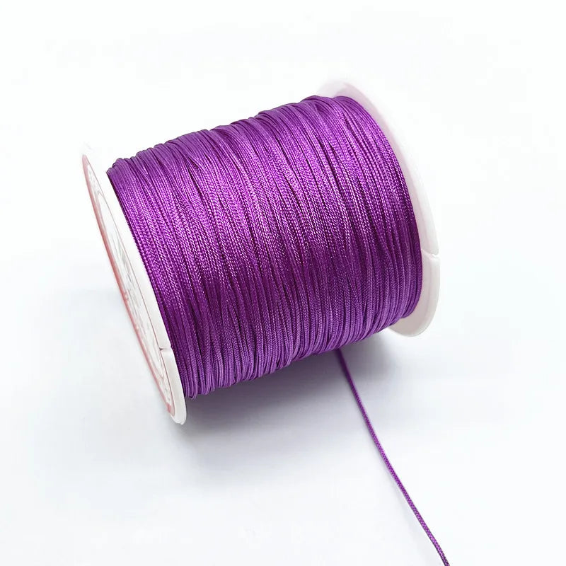 100M/Roll 0.8mm Nylon Cord Thread Chinese Knot Macrame Cord Bracelet Braided String DIY Tassels Beading Shamballa String Thread