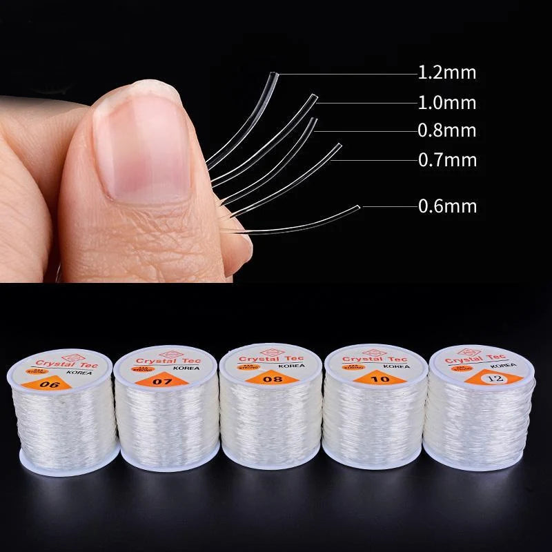 100m/Roll Elastic Crystal Jewelry Cord Beading String Strong Stretchy Thread Cords for DIY Necklace Bracelet Jewelry Making