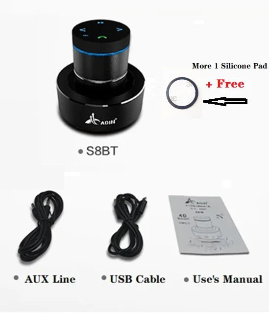 Adin 26W Vibro Wireless Bluetooth Speaker Anti-Neighbor Strong Vibration Effect Subwoofer Sound Box for Music Audio Loudspeakers