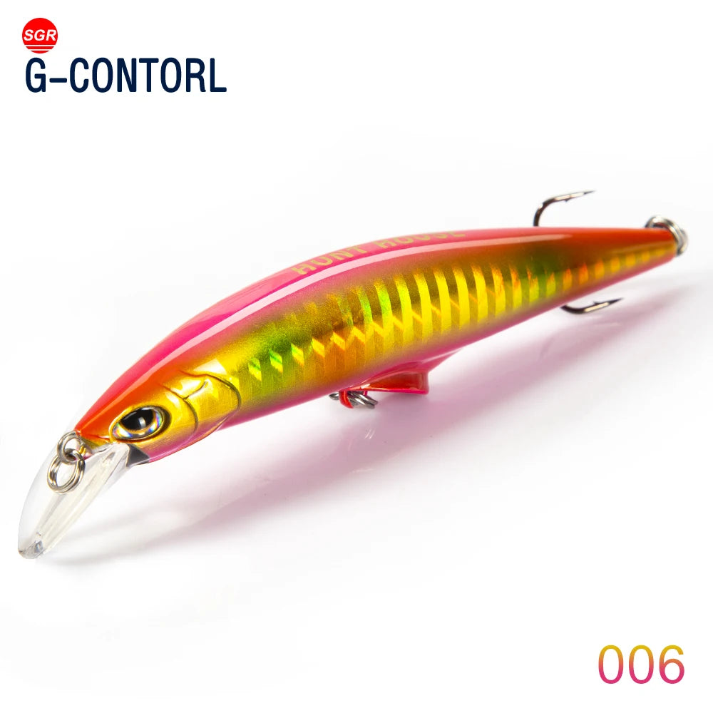 Hunthouse Sinking Minnow Fishing Lure Saltwater Small Hard Bait 95mm/28g 120mm /41g Artificial Mini Swimbait Leurre Pesca
