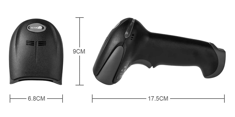 NETUM NT-1698W Handheld Wirelress Barcode Scanner AND NT-1228BL Bluetooth 1D/2D QR Bar Code Reader PDF417 for IOS Android IPAD