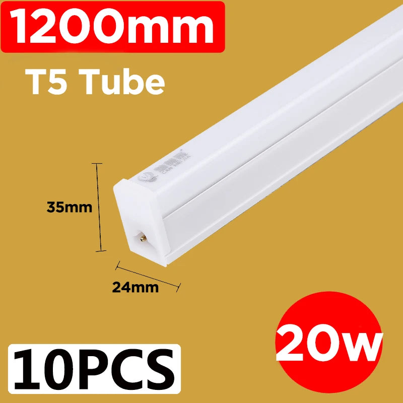Led Lights Tube Home Lighting Kitchen Bedroom Garage Fixture t5/t8 Ceiling Linear Lamp Strip 220V Closet Cabinets 90/120cm Tube