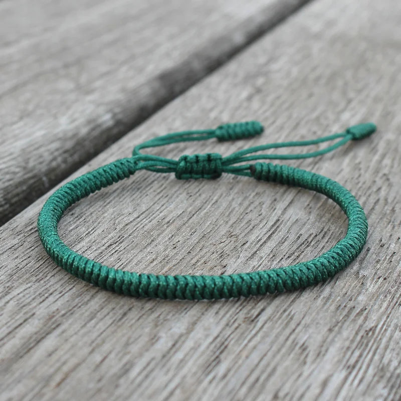 Tibetan Buddhist Bracelet Lucky Handmade Braided Adjustable King Kong Knot Red Thread Charm Bracelets for Women Men Couple Lover