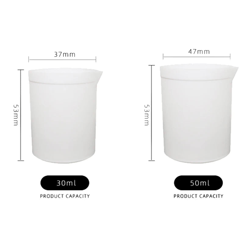 1pc/lot Capacity 30ml-1000ml PTFE Beaker, Beaker F4 Beaker, Measuring Cup Acid Alkali Resistance for Laboratory