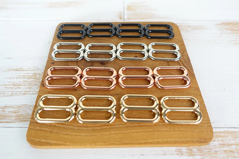 1pc Metal buckle for bag cat dog leash 15mm,20mm,25mm webbing   adjustable buckles loop accessory durable hardness 4 colours