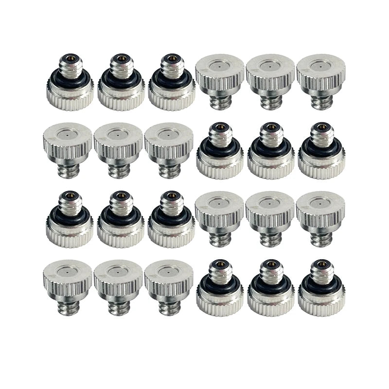 Water Misting Cooling System Kit Summer Sprinkler Brass Nozzle Outdoor Garden Greenhouse Park Plants Spray Hose