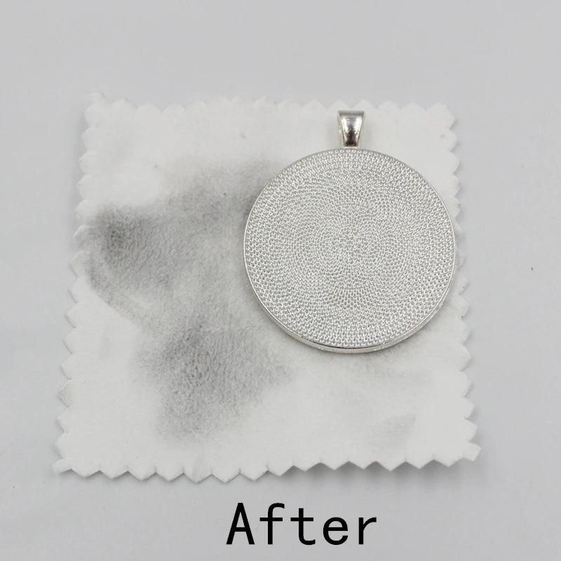 10/50pc Silver Polish Cleaner Cloth Soft Clean Napkins Wipes for Silverware Gold Jewelry Tool Equipment Making Supplies Handmade