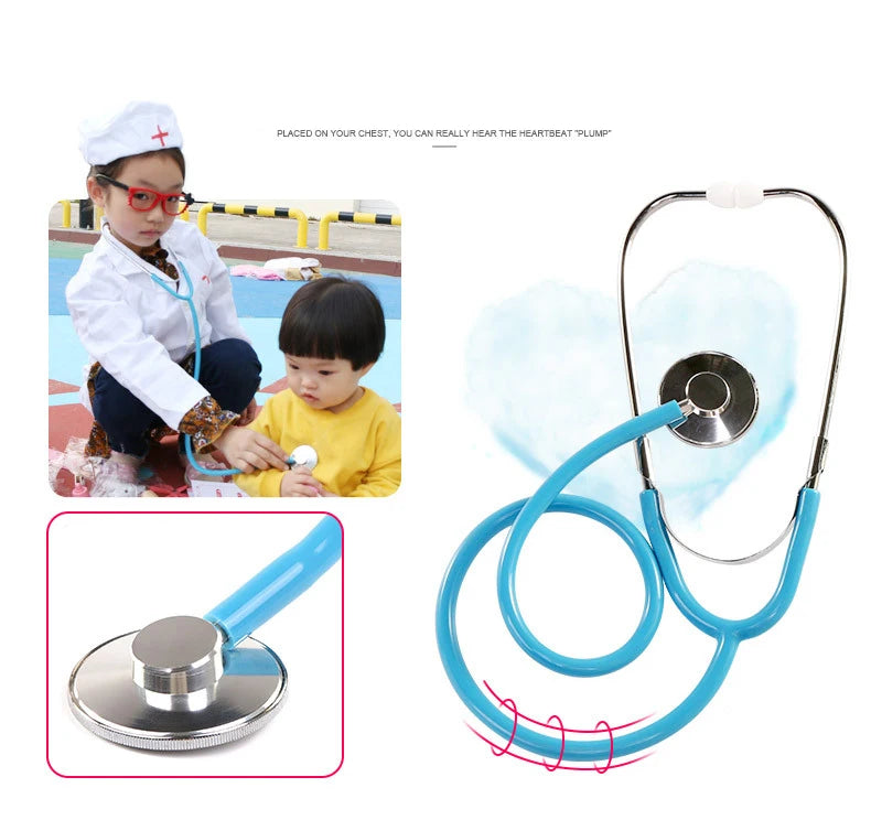 Wooden Pretend Play Doctor Educationa Toys for Children Kid Medical Simulation Medicine Chest Set for Kids Interest