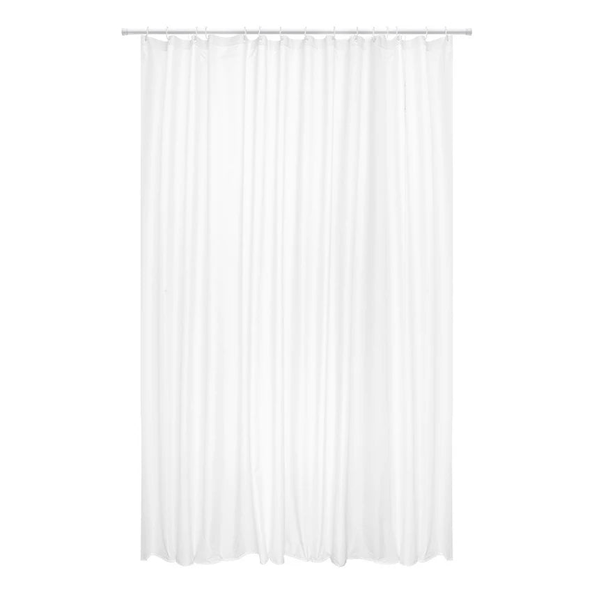 Transparent Shower Curtain Waterproof Clear White PEVA Bath Curtains Liner for Bathroom Mildew Home Hotel with Free Hooks