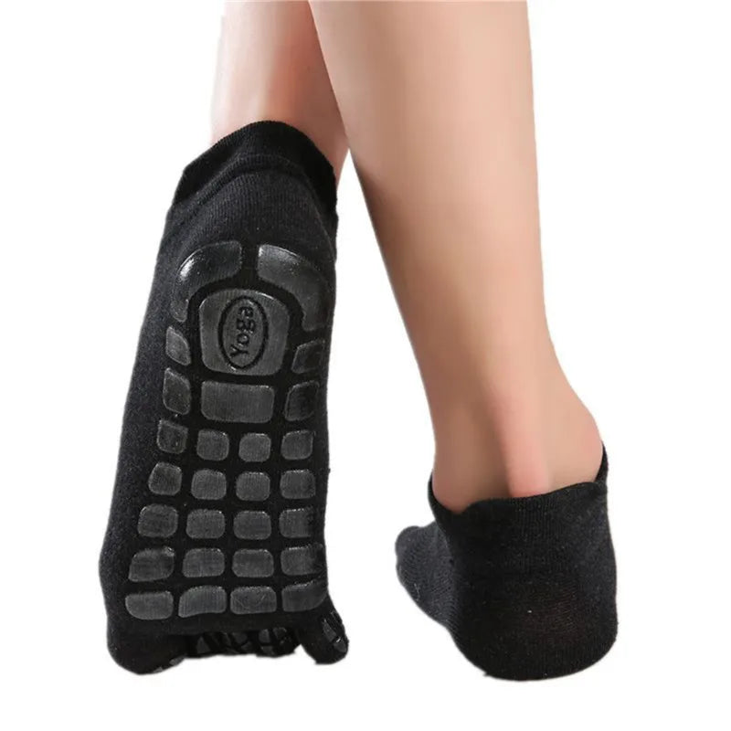 New Men Winter Thickened Five Fingers Socks Warm Non Slip Grip Fitness Toe Socks Low Calf Slipper Male Floor Socks