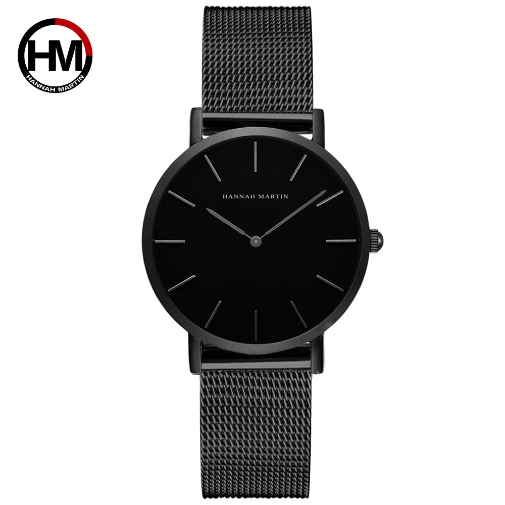 Women Watch Top Brand Dropshipping Japan Quartz Movement 36mm Rose Gold Waterproof Fashionable Nordic Minimalist Ladies Watches