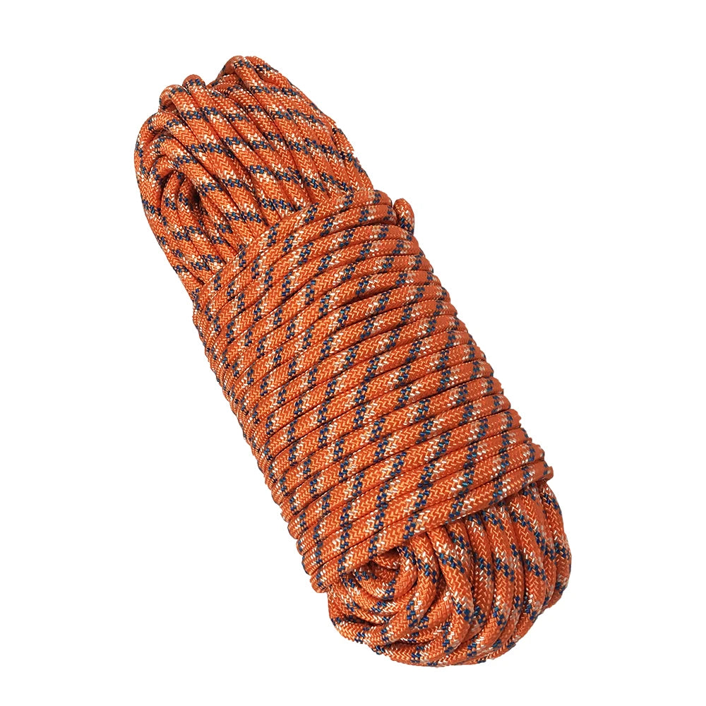 Desert&Fox Climbing Rope 10m/20m/30m/50m Outdoor Emergency Rope Wear Resistant 9mm Diameter High Strength Hiking Accessory Tool