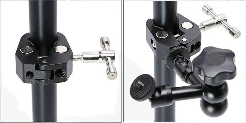 Super Clamp 7/11 inches Adjustable Magic Articulated Arm for Mounting Monitor LED Light LCD Video Camera Flash Camera DSLR