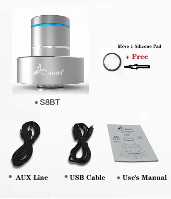 Adin 26W Vibro Wireless Bluetooth Speaker Anti-Neighbor Strong Vibration Effect Subwoofer Sound Box for Music Audio Loudspeakers