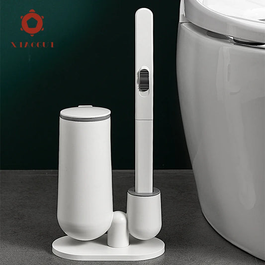 XiaoGui Disposable Toilet Brush Set Bathroom Accessories Brush No Closed-End Houseware Disposable Replacement