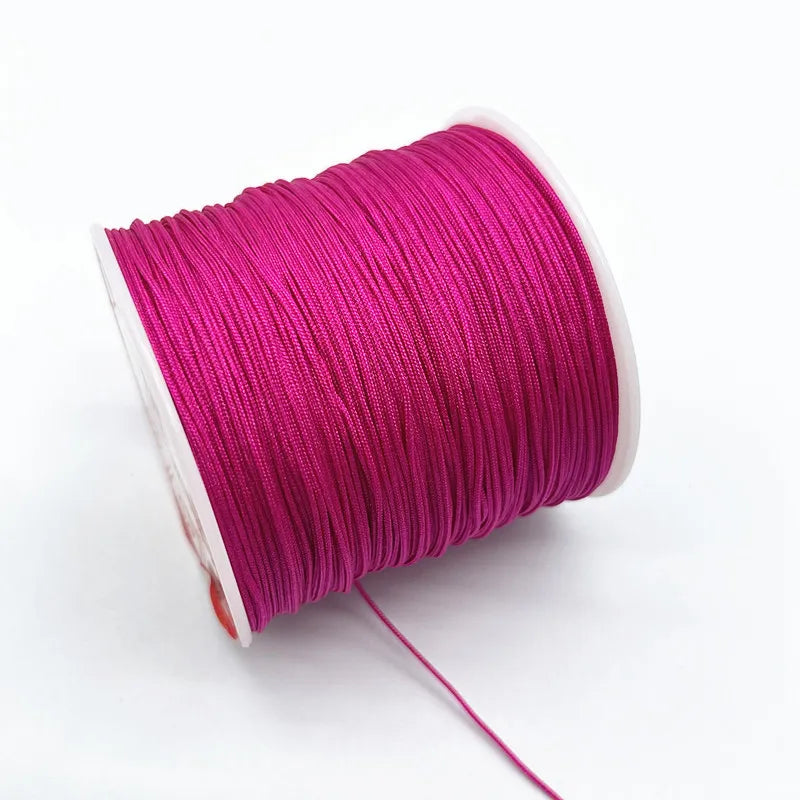 100M/Roll 0.8mm Nylon Cord Thread Chinese Knot Macrame Cord Bracelet Braided String DIY Tassels Beading Shamballa String Thread