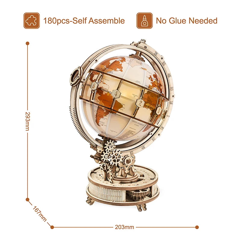 ROKR Curious Discovery Series 3D Wooden Puzzle Games Assembly Telescope Orrery Model Buliding Kits Toys Gift ST