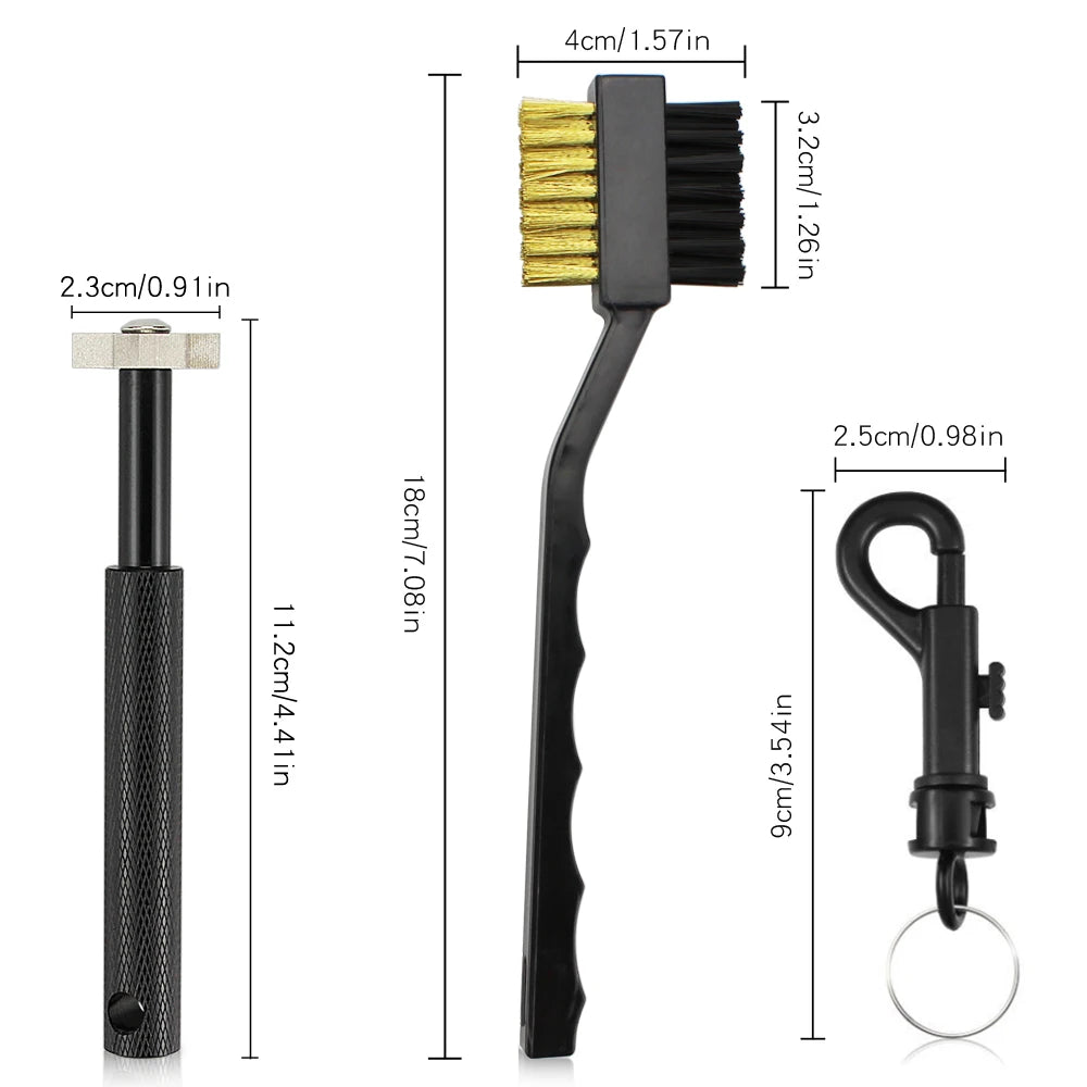 2Pcs/Set Golf Club Brush Golf Club Sharpener Grooving Tool Golf Putter Wedge Ball Groove Cleaner Kit Cleaning Tool  Accessories