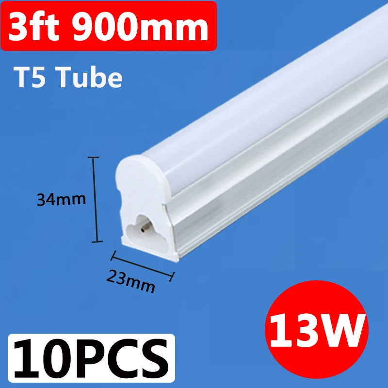 Led Lights Tube Home Lighting Kitchen Bedroom Garage Fixture t5/t8 Ceiling Linear Lamp Strip 220V Closet Cabinets 90/120cm Tube