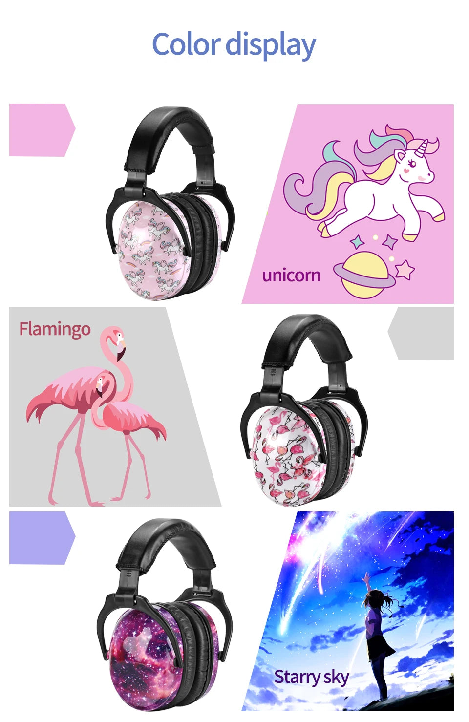 ZOHAN  Kids Ear Protection Safety Ear Muffs  Noise Reduction Ear Protection Defenders Hearing Protectors for Toddlers Children