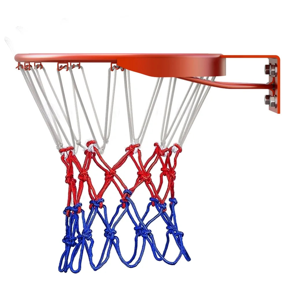 1-5PCS Basketball Net All-Weather Basketball Net Tri-Color Basketball Hoop Net Powered Basketball Hoop Basket Rim Net