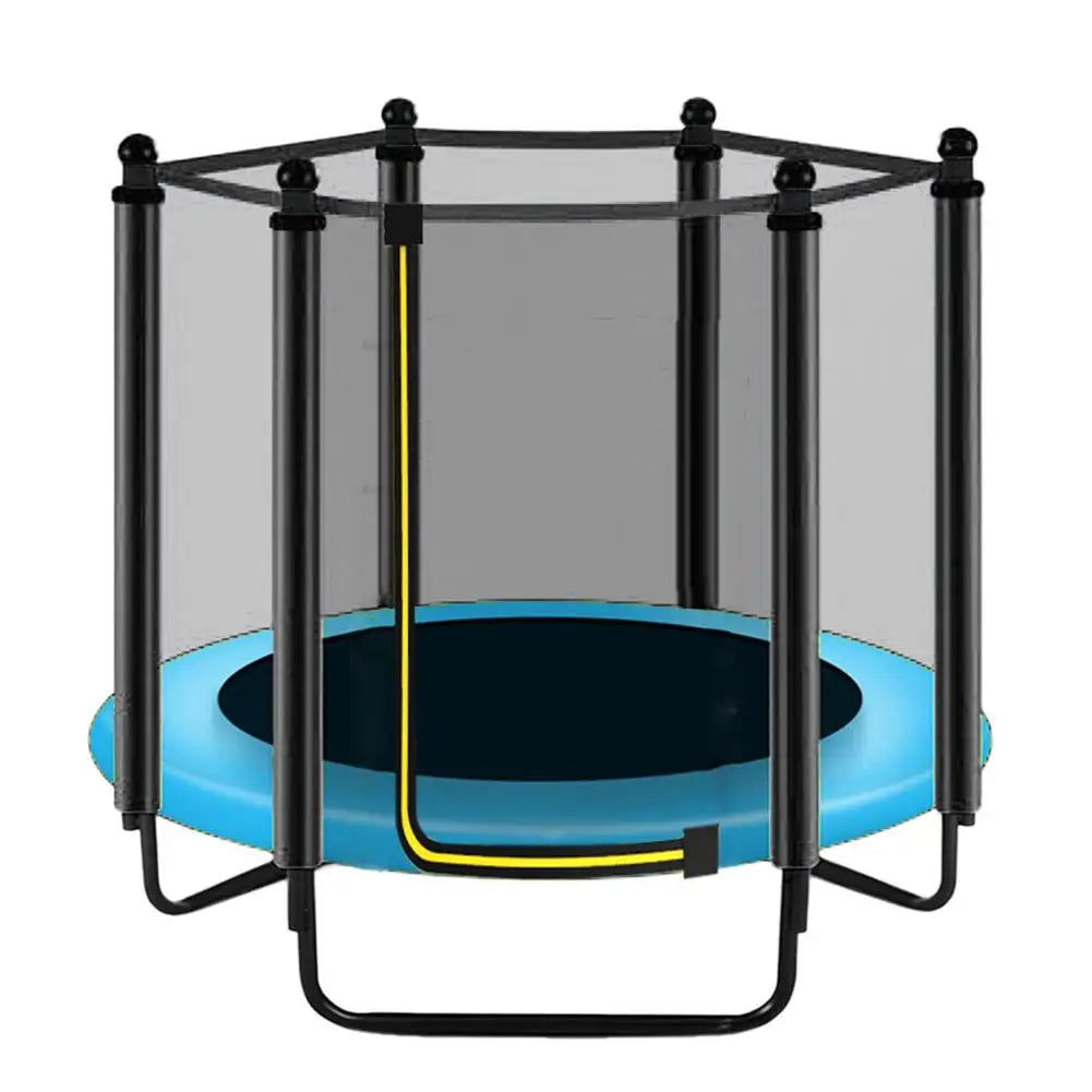 Round Kids Mini Trampoline Enclosure Net Pad Rebounder Outdoor Exercise Home Toys Jumping Bed Safety Net Protection Guard