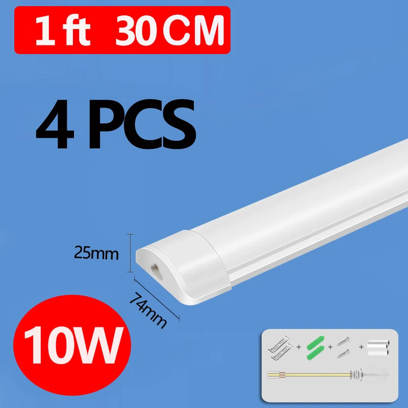 Led Lights Tube Home Lighting Kitchen Bedroom Garage Fixture t5/t8 Ceiling Linear Lamp Strip 220V Closet Cabinets 90/120cm Tube