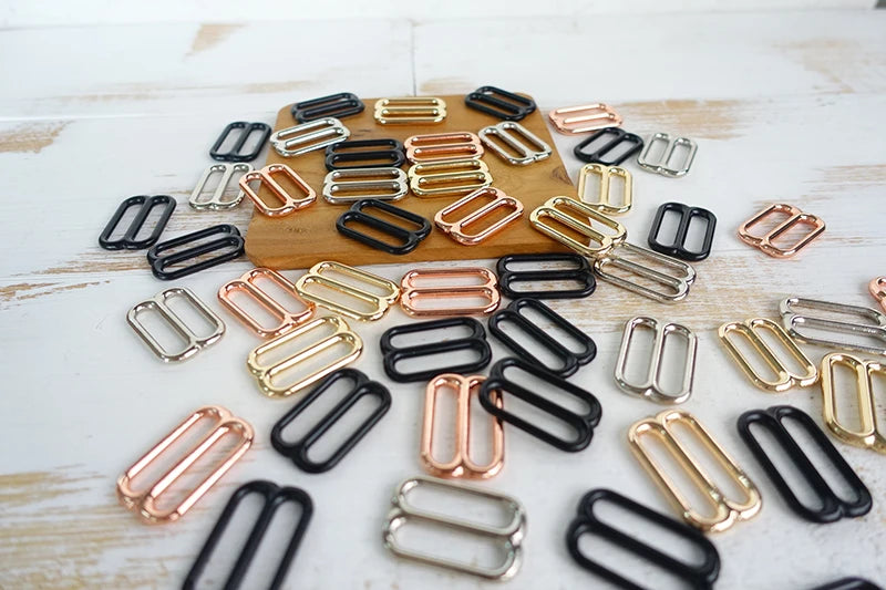 1pc Metal buckle for bag cat dog leash 15mm,20mm,25mm webbing   adjustable buckles loop accessory durable hardness 4 colours