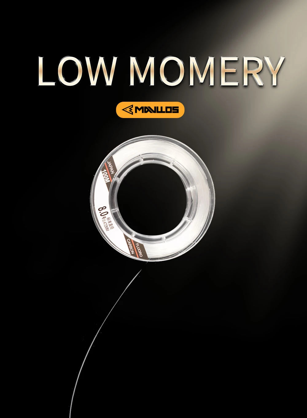 Mavllos Fluorocarbon Fishing Line 50m Ture 100% Sink Monofilament Fluorocarbon Line  Invisible Carbon Leader Fishing Line