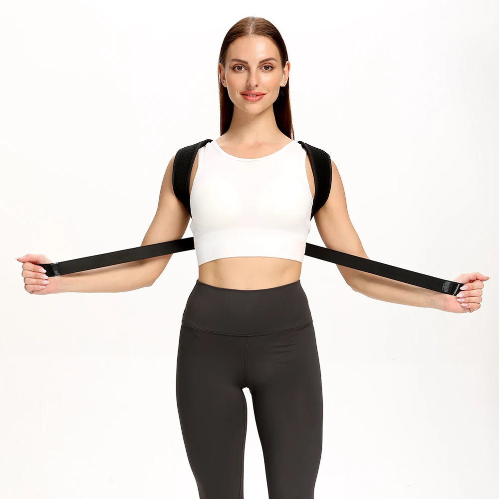 Adjustable Back Shoulder Posture Corrector Belt Clavicle Spine Support Reshape Your Body Home Office Sport Upper Back Neck Brace