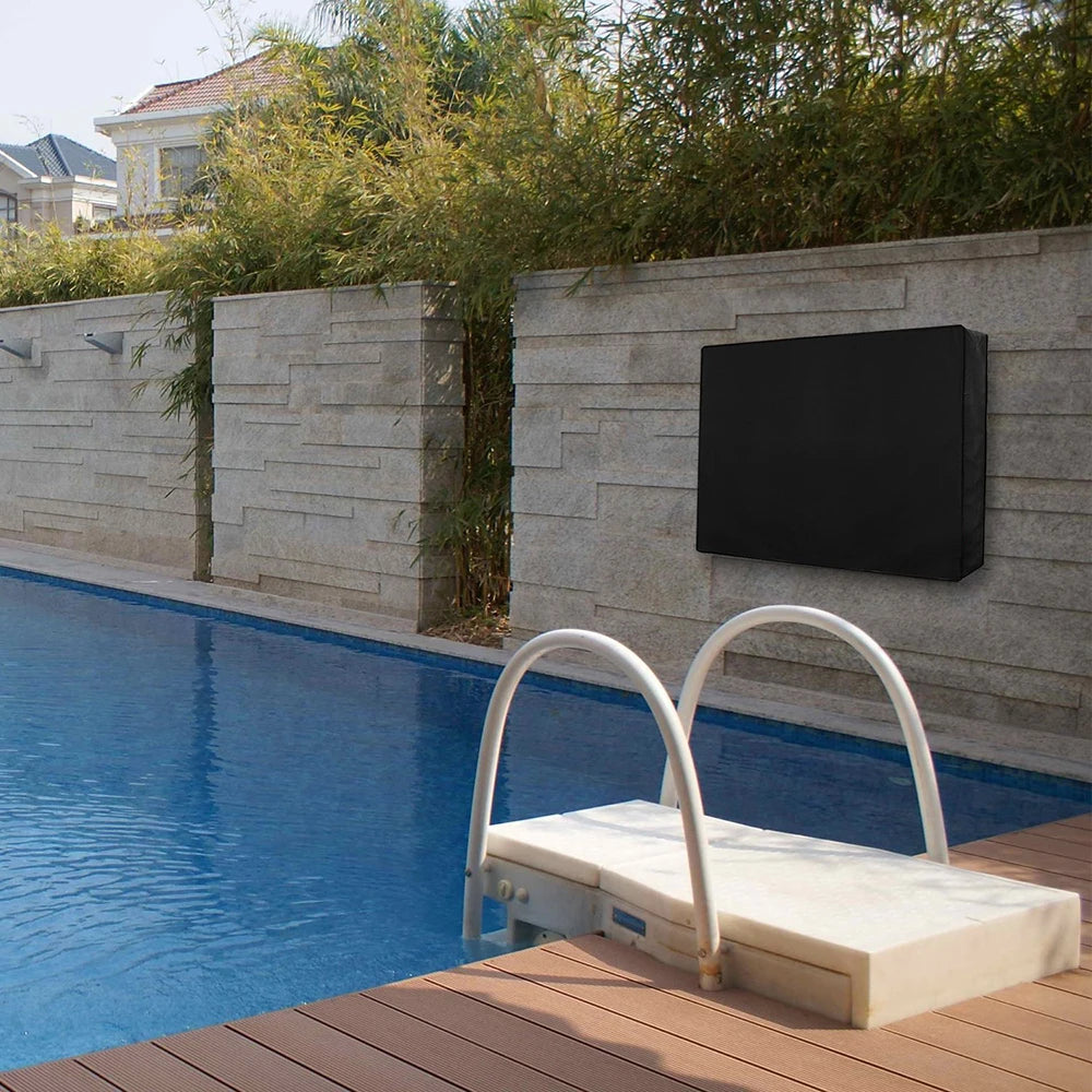 TV Weather and Dust proof Outdoor TV cover Beige 70 "75" 40 "46" 50 "55" 60 "65" Protective TV Screen Garden patio Outdoor TV