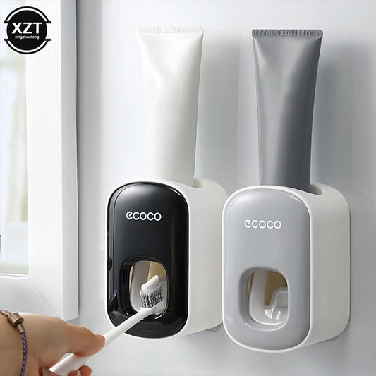 Toothpaste Dispenser Wall Mount Bathroom  Waterproof Toothpaste Squeezer Toothbrush Holde Bathroom Accessories