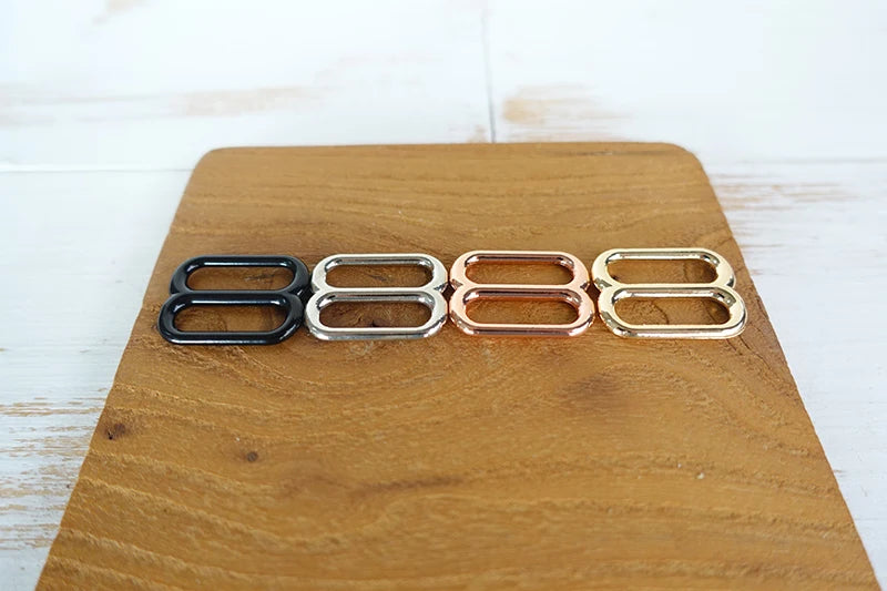 1pc Metal buckle for bag cat dog leash 15mm,20mm,25mm webbing   adjustable buckles loop accessory durable hardness 4 colours