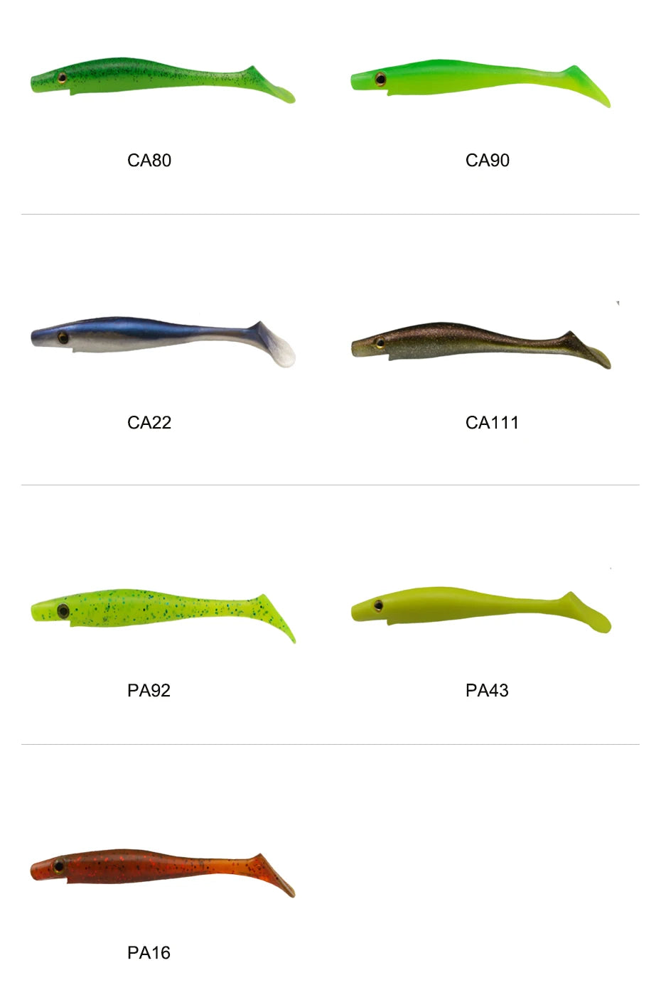 ESFISHING soft lures fishing Peche pike Hog Shad 100mm  200mm Sea Fishing Silicone bait swimbait sea lake isca artificial