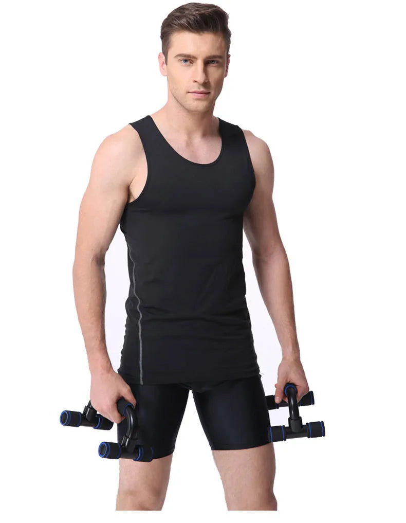 1pair I-shaped Push-up Rack Fitness Equipment Hand Sponge Grip Bars Muscle Training Push Up Bar Chest Home Gym Body Building
