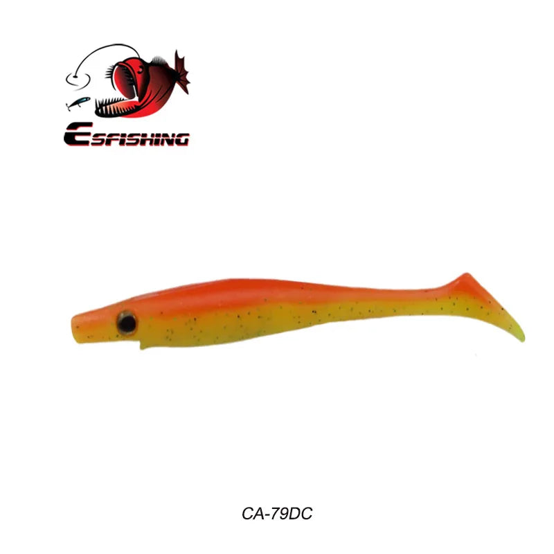 ESFISHING soft lures fishing Peche pike Hog Shad 100mm  200mm Sea Fishing Silicone bait swimbait sea lake isca artificial
