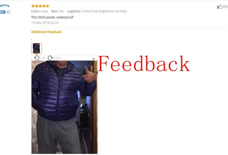 NewBang 9XL 10XL Men's Large Size Down Coats Ultra Light Down Jacket Men Lightweight Feather Hooded Warm Portable Winter Coat