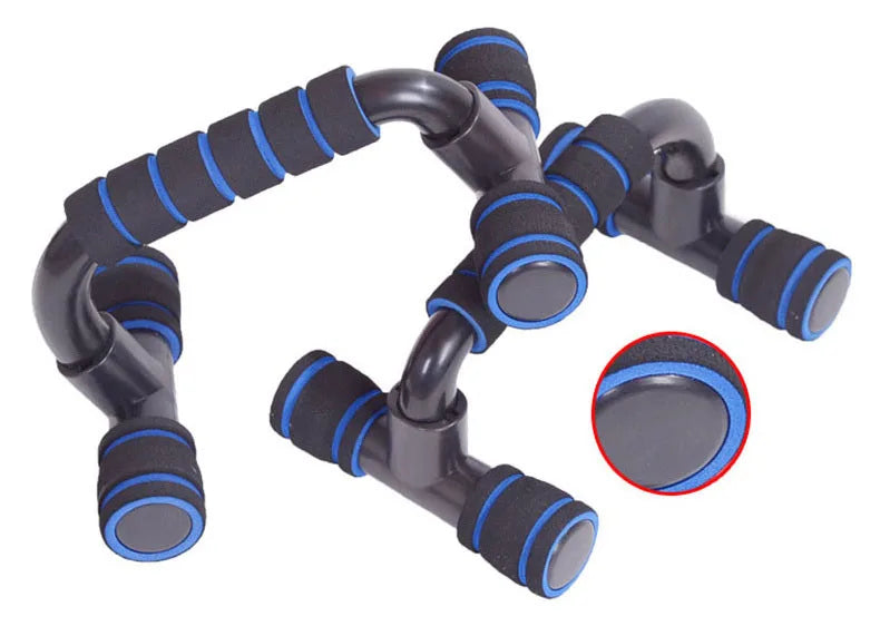 1pair I-shaped Push-up Rack Fitness Equipment Hand Sponge Grip Bars Muscle Training Push Up Bar Chest Home Gym Body Building