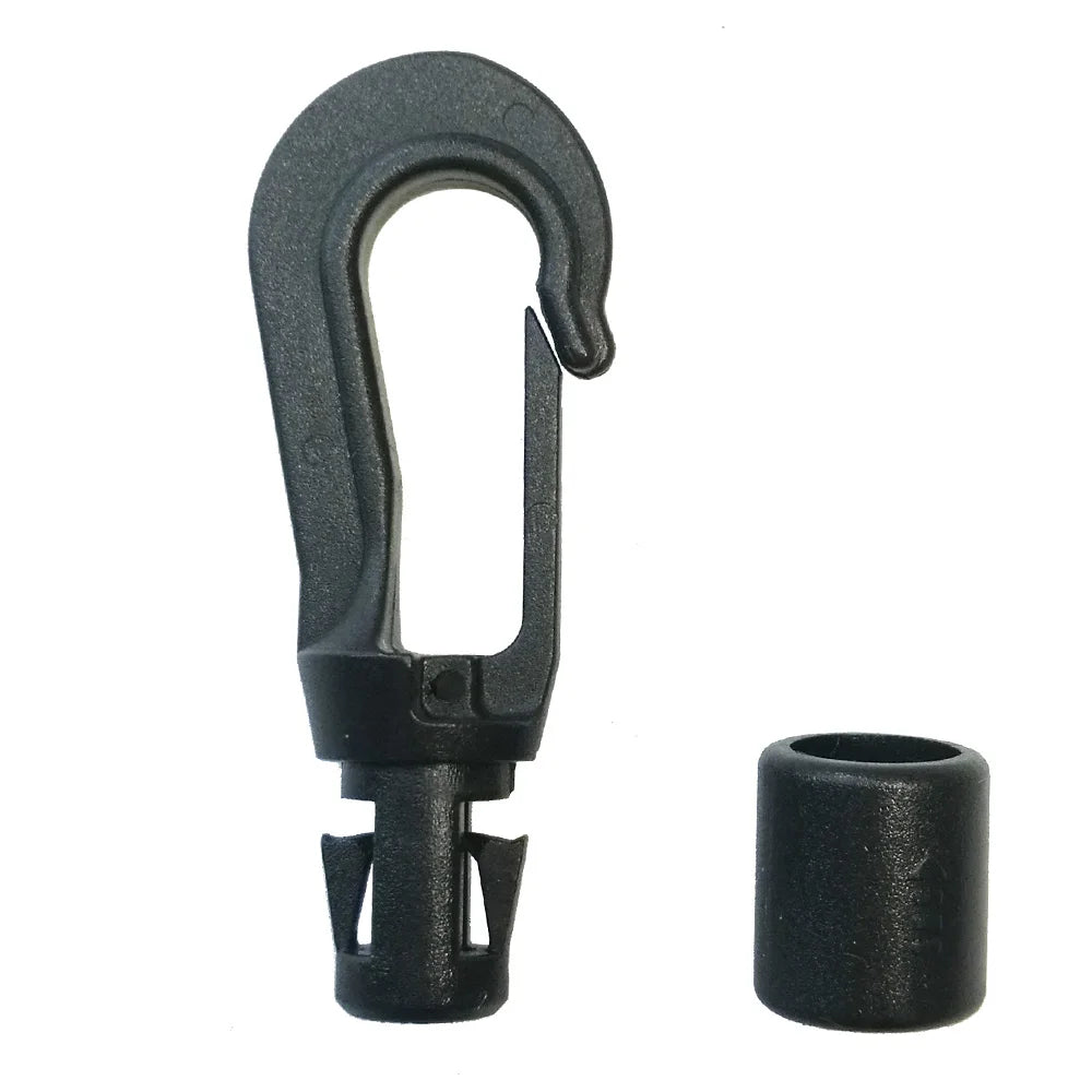 5MM 8MM 10PC 20PCS Bungee Shock cord Quick Connect hooks hanging Ends Clip for Kayak Canoe Boat Dinghy Rib DIY Elastic Cord rope